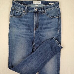Calvin Klein Jeans High Rise Body Skinny Ankle‎ Medium Wash Blue Denim W28